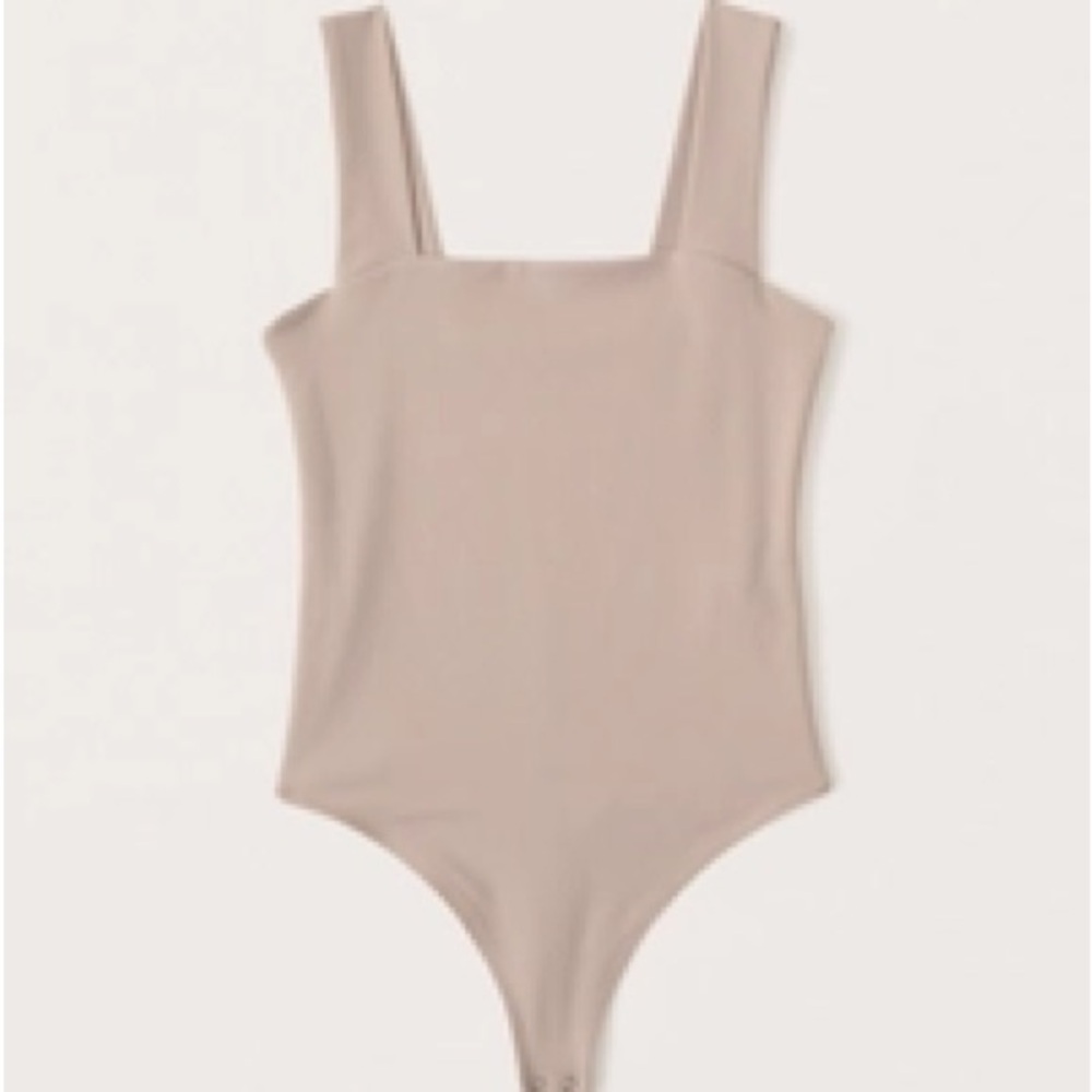 Abercrombie | Cotton Seamless Fabric Squareneck Bodysuit